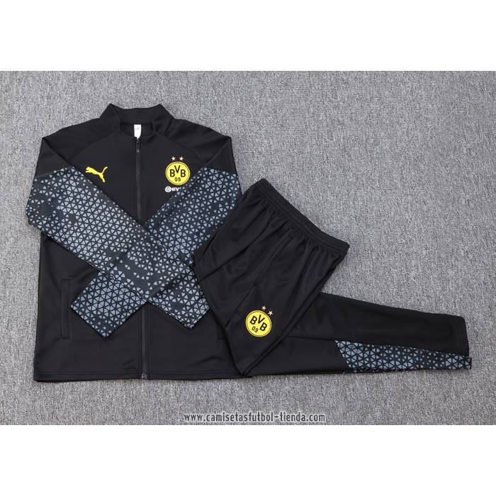 Chandal de Chaqueta del Borussia Dortmund 2023 2024 Negro